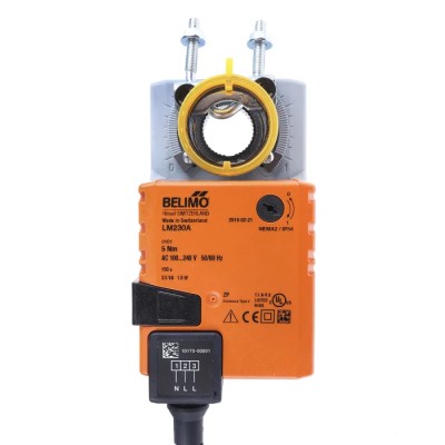 Belimo 240V AC Open/Close Damper Actuator, 5 Nm Torque, IP54 Rated LM230A