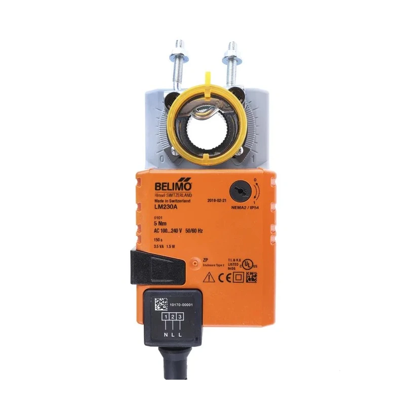 Belimo 240V AC Open/Close Damper Actuator, 5 Nm Torque, IP54 Rated LM230A