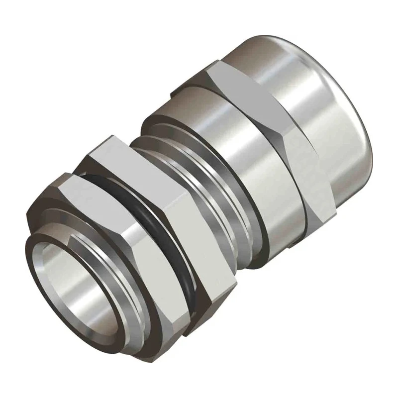 RS PRO Silver Metal Cable Gland PG11 Thread, 5 to 10 mm Cable Diameter, IP68 Protection PG11