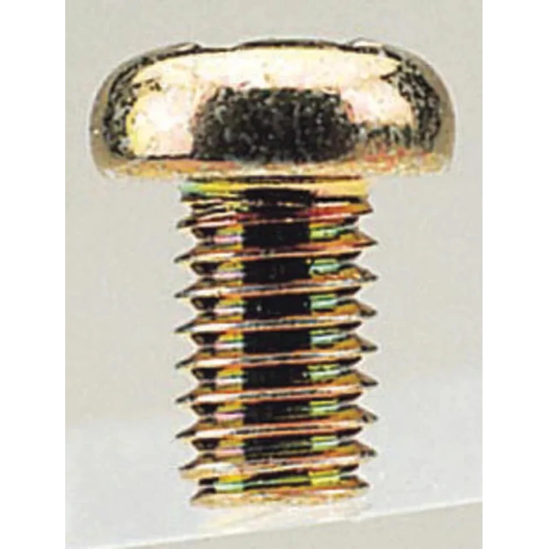 Takachi Electric Industrial Chromate Iron Pan Head Self-Tapping Screw 4 mm Length 3 mm Thread MT3-4