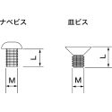 Takachi Electric Industrial Chromate Iron Pan Head Self-Tapping Screw 4 mm Length 3 mm Thread MT3-4