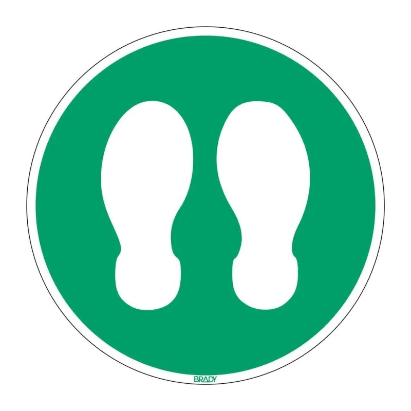 Brady Safety Poster Polyester EMEA 350 mm x 350 mm PIC912-D350-FLO-GN