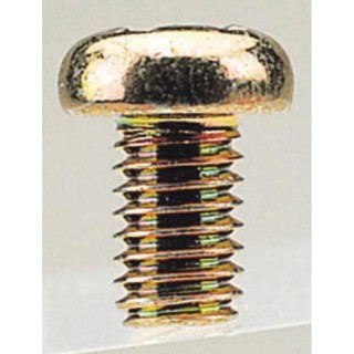 Takachi Electric Industrial Chromate Iron Pan Head Self-Tapping Screw 8 mm Length 3 mm Thread Size MT3-8