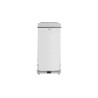 Rubbermaid Commercial Products Defenders Grey Pedal Galvanised Steel Waste Bin 49L FGST24SSPL