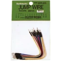 Sunhayato 100 mm Insulated Nickel Plated Copper Breadboard Jumper Wire SPP-100