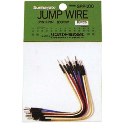 Sunhayato 100 mm Insulated Nickel Plated Copper Breadboard Jumper Wire SPP-100