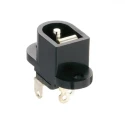 Lumberg Industrial Power Connector 1A 12V DC Black Phenol Formaldehyde Panel Mount Solder Terminal NEB/J 25