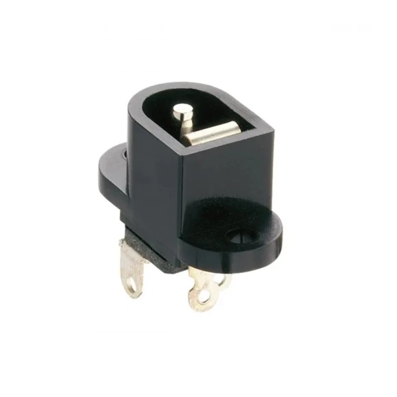 Lumberg Industrial Power Connector 1A 12V DC Black Phenol Formaldehyde Panel Mount Solder Terminal NEB/J 25