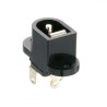 Lumberg Industrial Power Connector 1A 12V DC Black Phenol Formaldehyde Panel Mount Solder Terminal NEB/J 25