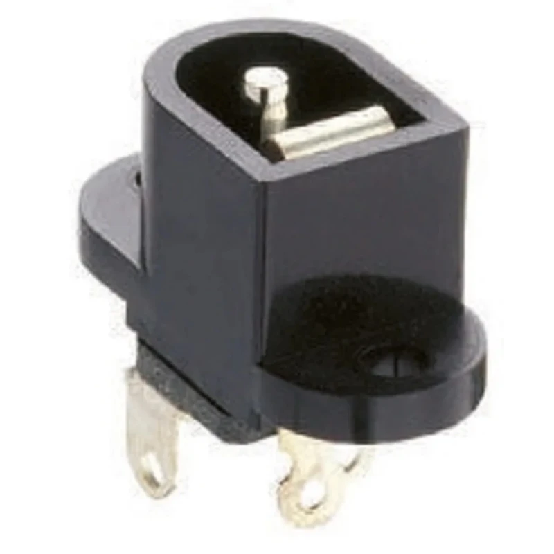 Lumberg Industrial Power Connector 1A 12V DC Black Phenol Formaldehyde Panel Mount Solder Terminal NEB/J 25