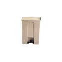 Rubbermaid Commercial Products Legacy Step-On Beige Pedal Plastic Waste Bin 68L FG614500BEIG