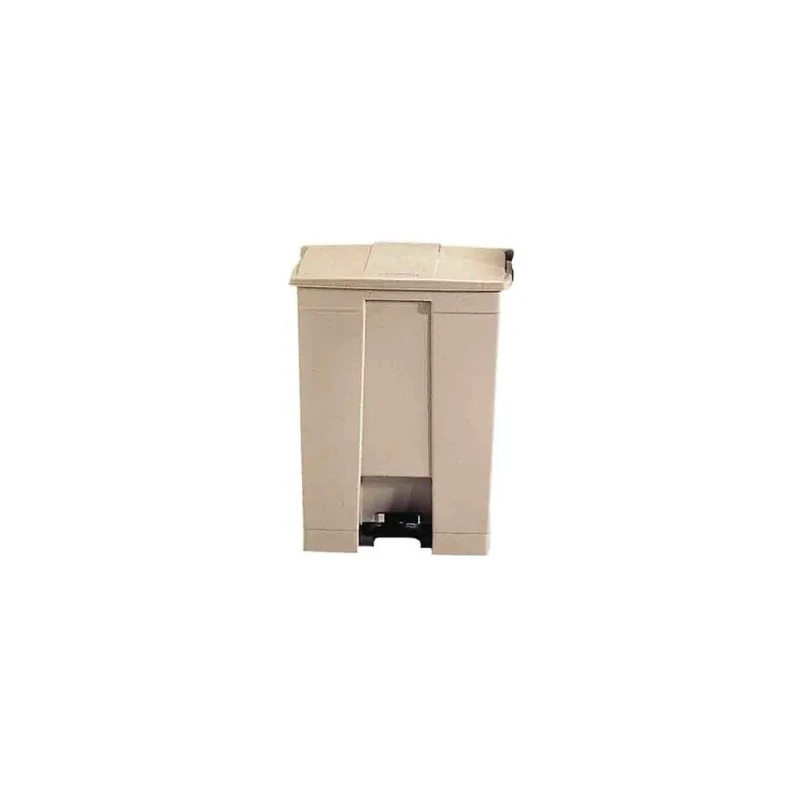 Rubbermaid Commercial Products Legacy Step-On Beige Pedal Plastic Waste Bin 68L FG614500BEIG