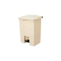 Rubbermaid Commercial Products Legacy Step-On Beige Pedal Plastic Waste Bin 68L FG614500BEIG