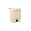 Rubbermaid Commercial Products Legacy Step-On Beige Pedal Plastic Waste Bin 68L FG614500BEIG