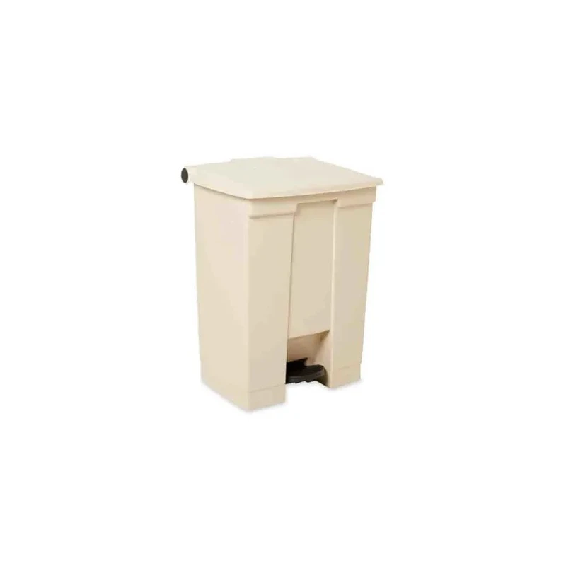 Rubbermaid Commercial Products Legacy Step-On Beige Pedal Plastic Waste Bin 68L FG614500BEIG