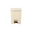 Rubbermaid Commercial Products Legacy Step-On Beige Pedal Plastic Waste Bin 68L FG614500BEIG