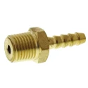 RS PRO Brass Hose Connector 6.35 mm ID Threaded G Male 1/4 in 80°C 506-7187