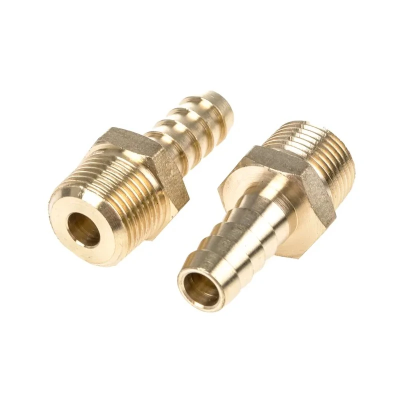RS PRO Brass Hose Connector 9.53 mm ID Threaded Male 25 Bar Pressure 506-7244