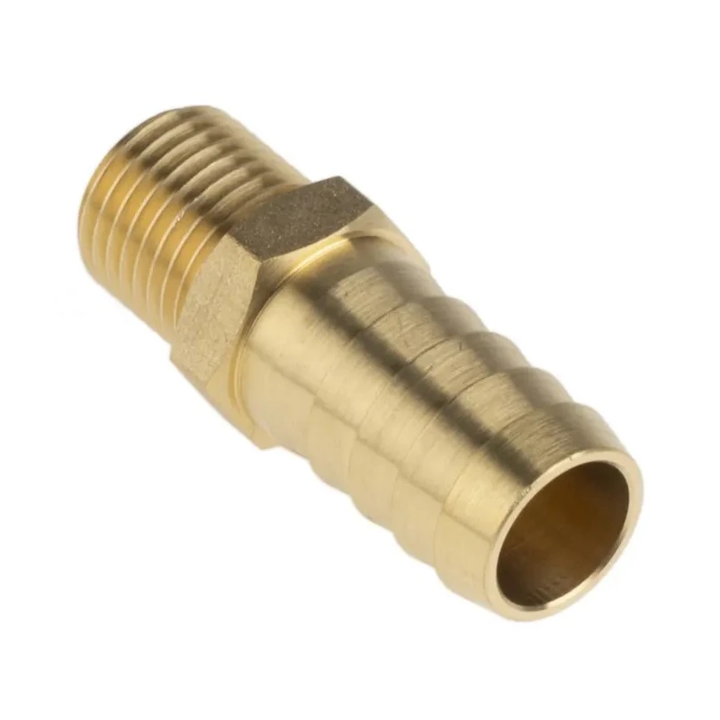 RS PRO Brass Hose Connector 12.7 mm ID, 1/4 in G Male Threaded 506-7216