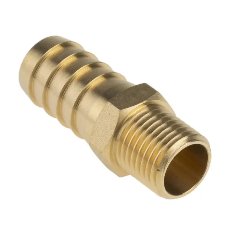 RS PRO Brass Hose Connector 12.7 mm ID, 1/4 in G Male Threaded 506-7216