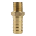 RS PRO Brass Hose Connector 12.7 mm ID, 1/4 in G Male Threaded 506-7216