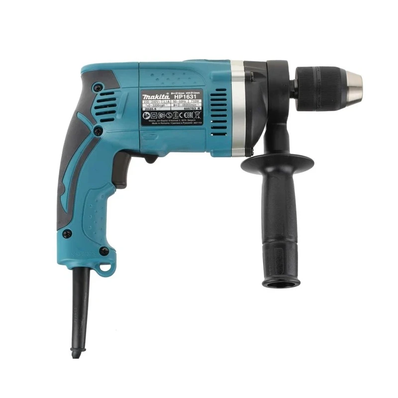 Makita Hammer Drill 230V Corded 710W Brushed Motor Keyless 13mm Chuck HP1631