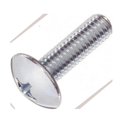 Yahata Neji Chrome Plated Steel Cross Truss Head Machine Screw, M4 Thread, 15 mm Length 4979874825674