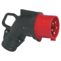 Legrand HYPRA IP44 Red Cable Mount 3P+PE Right Angle Industrial Power Connector 32A 415V 