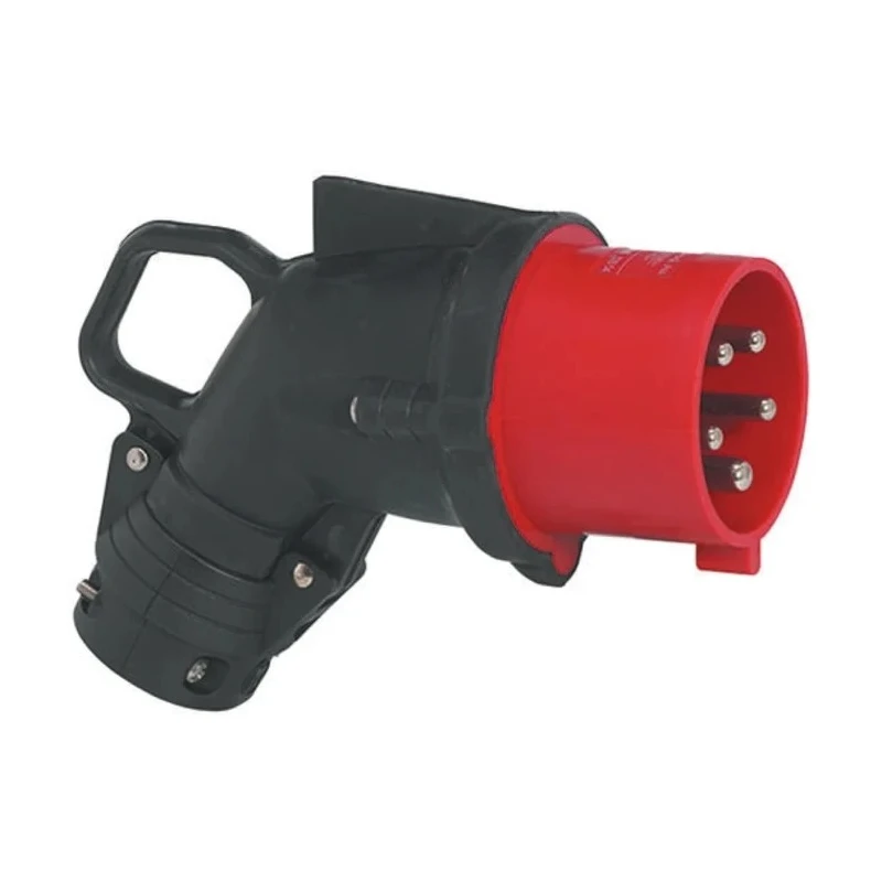 Legrand HYPRA IP44 Red Cable Mount 3P+N+PE Right Angle Industrial Power Connector 32A 415V IP44 