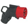Legrand HYPRA IP44 Red Cable Mount 3P+N+PE Right Angle Industrial Power Connector 32A 415V IP44