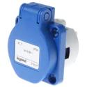 Legrand Industrial Socket 16A 500V Blue Through Hole Mount IP44 Rated 