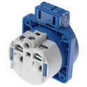 Legrand Industrial Socket 16A 500V Blue Through Hole Mount IP44 Rated 