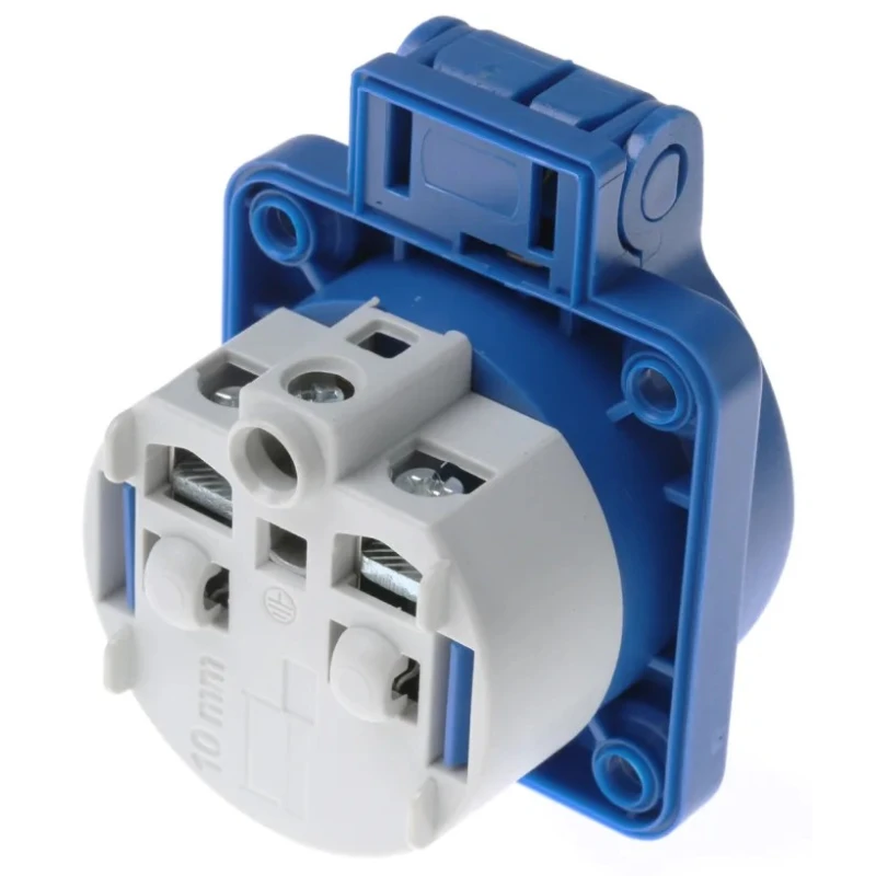 Legrand Industrial Socket 16A 500V Blue Through Hole Mount IP44 Rated 