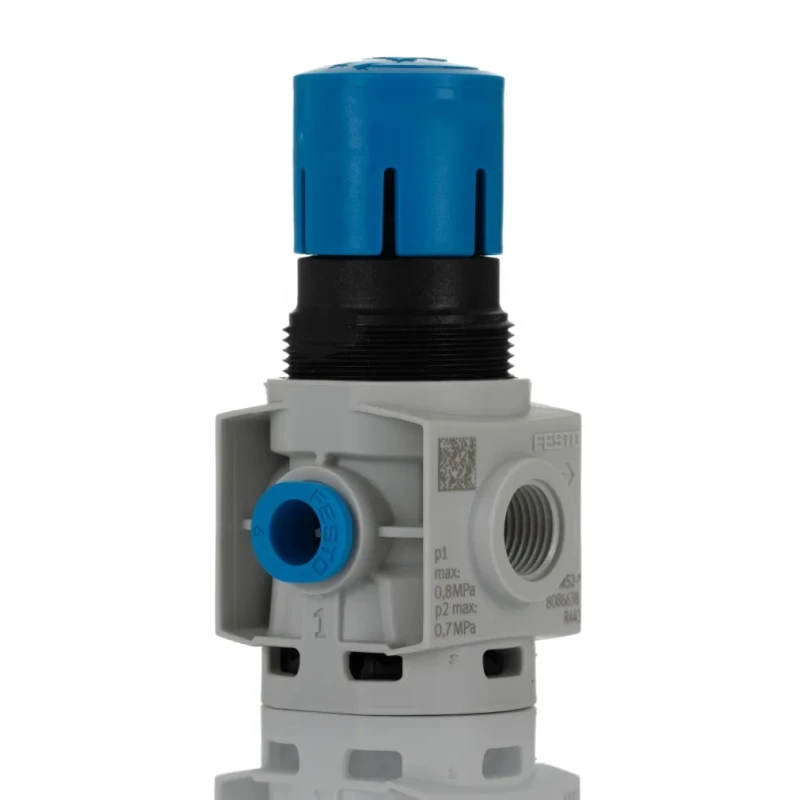 Festo Pneumatic Regulator 2 in Inlet, QS-6 Outlet, Polyamide Reinforced, 8 Bar Max Pressure MS2-LR-QS6-D6-AR-BAR-B