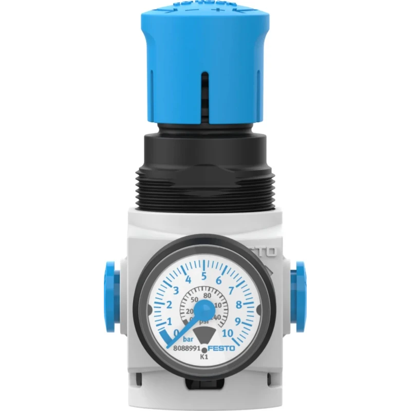 Festo Pneumatic Regulator 2 in Inlet, QS-6 Outlet, Polyamide Reinforced, 8 Bar Max Pressure MS2-LR-QS6-D6-AR-BAR-B