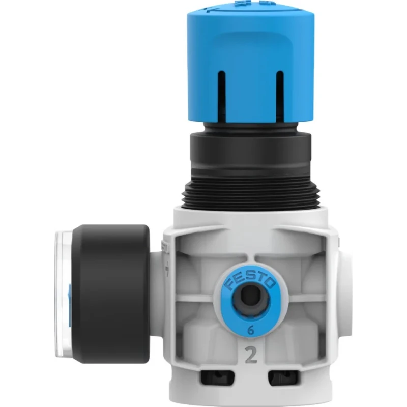 Festo Pneumatic Regulator 2 in Inlet, QS-6 Outlet, Polyamide Reinforced, 8 Bar Max Pressure MS2-LR-QS6-D6-AR-BAR-B