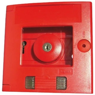 Legrand Red Break Glass Call Point Snatch-off Plastic Window Operated Mains-Powered 0 380 09