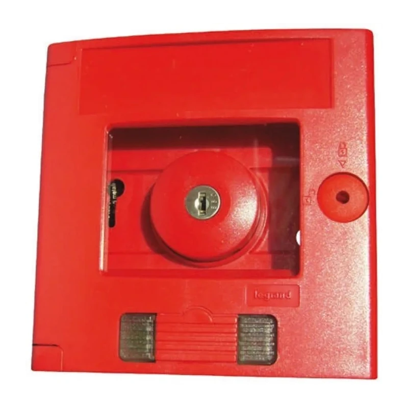 Legrand Red Break Glass Call Point Snatch-off Plastic Window Operated Mains-Powered 0 380 09