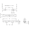 Essentra PCB Card Guide Vertical Mount 164.1 mm Length, 1.6 mm Max PCB Thickness RSDC-650