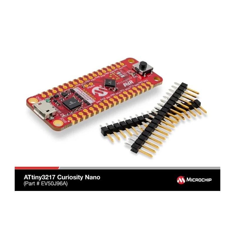 Microchip ATtiny3217 Curiosity Nano Evaluation Kit MCU Microcontroller Board EV50J96A