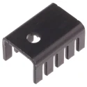AAVID THERMALLOY Heatsink TO-220 Packages Black Anodised 25.9°C/W Thermal Resistance 9.52 mm Height 13.21 mm Length 002504