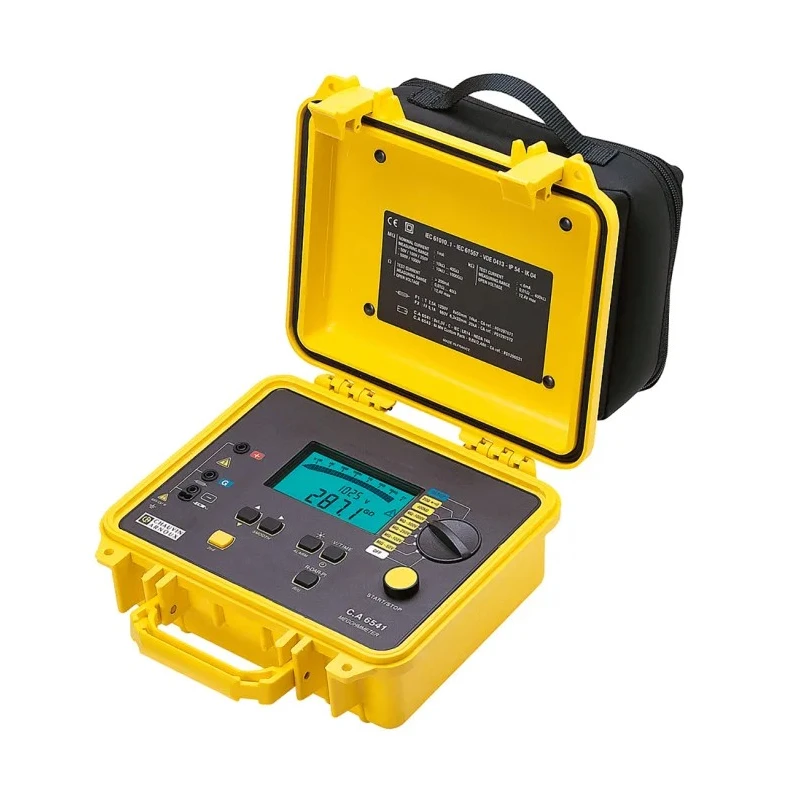 Chauvin Arnoux Insulation & Continuity Tester CA 6541, 50 V Min, 1 kV Max, 4 TΩ CAT III P01138901