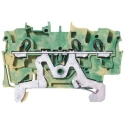 WAGO TOPJOB S 2002 Series Earth Terminal Block Yellow Green 2.5mm² 800V 22A 2002-1307