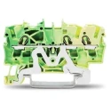WAGO TOPJOB S 2002 Series Earth Terminal Block Yellow Green 2.5mm² 800V 22A 2002-1307