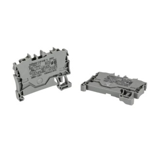 WAGO Feed Through Terminal Block Grey 2.5mm², 1-Level, Cage Clamp, 800V, 24A, IECEx/ATEX 2002-1201