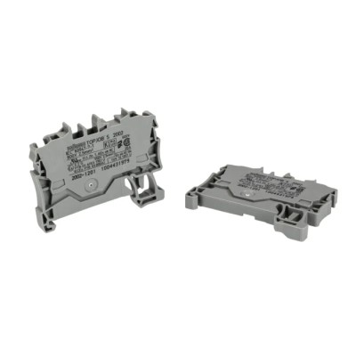 WAGO Feed Through Terminal Block Grey 2.5mm², 1-Level, Cage Clamp, 800V, 24A, IECEx/ATEX 2002-1201