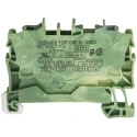 WAGO TOPJOB S 2002 Series Earth Terminal Block Green Yellow 2 Positions 2.5mm² 800V 24A Cage Clamp IECEx ATEX 2002-1207
