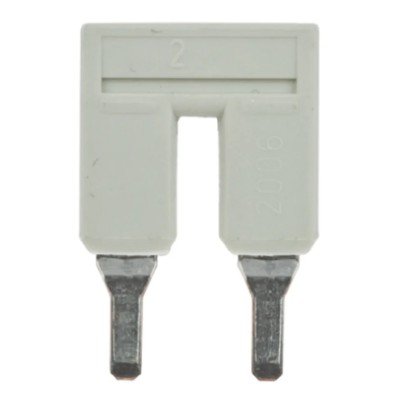 WAGO TOPJOB S 2004 Series Jumper Bar for Use with 2004 Series Terminal Blocks, 32A Current Rating, Light Grey, Model 2004-402