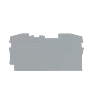 WAGO TOPJOB S 2006 Series Grey Polyamide 66 End & Intermediate Plate for 2006 Series Terminal Blocks 2006-1291