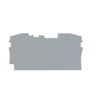 WAGO TOPJOB S 2006 Series Grey Polyamide 66 End & Intermediate Plate for 2006 Series Terminal Blocks 2006-1291